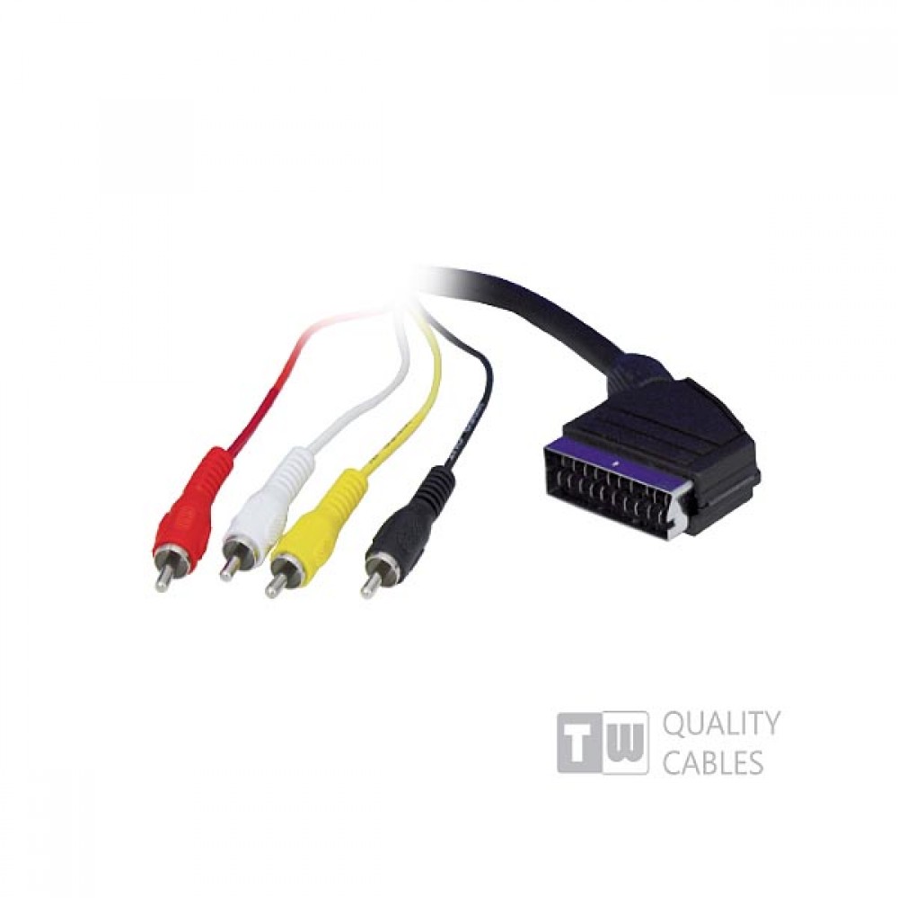 SCART to 4RCA 1.5m - Ccs